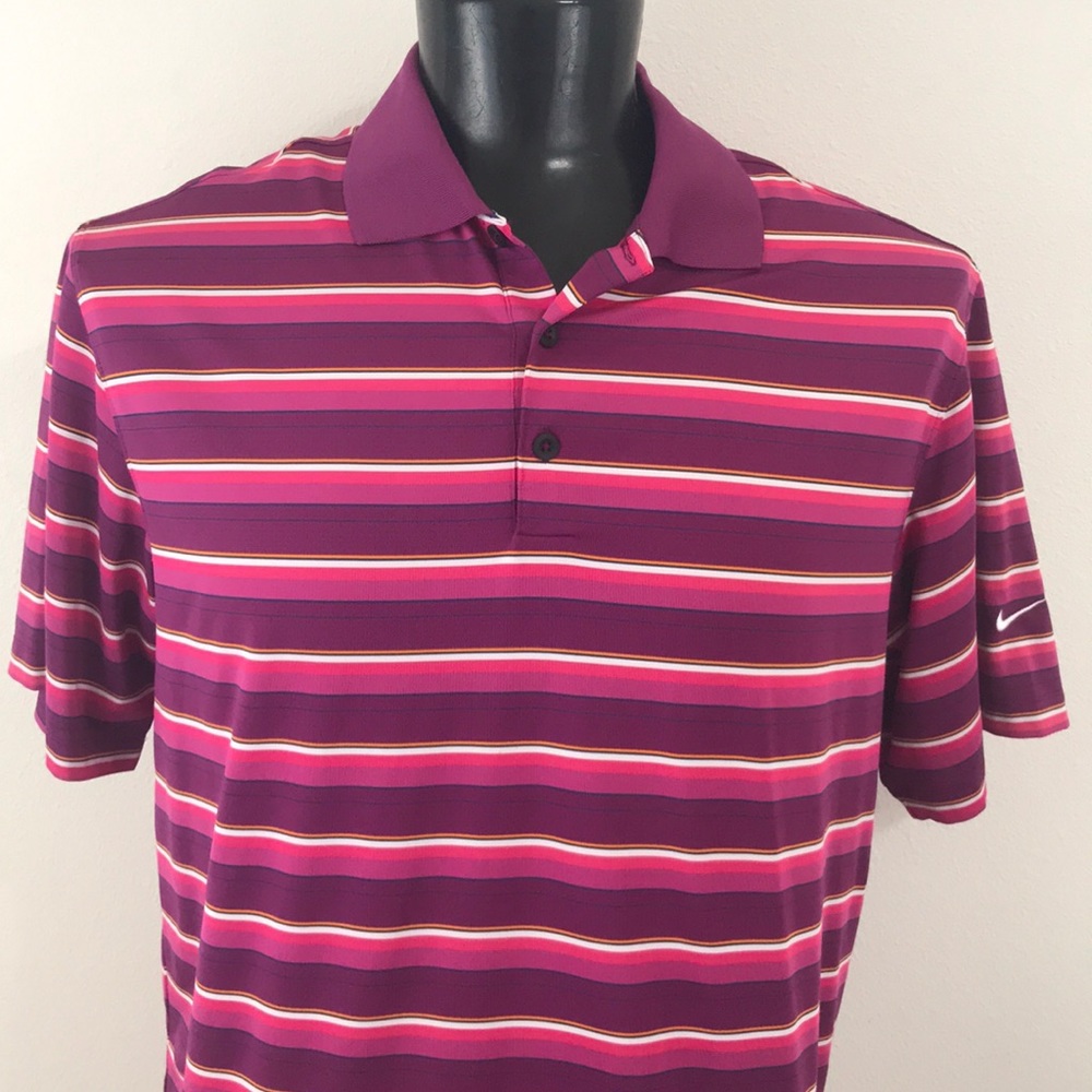 Nike Golf Dri-Fit Polo Shirt Striped